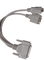 DB44 Male to RS232 Serial DB9 2x 9 Pin Connector 44 Pins to Dual 9 Pins White Genuine Branded. 