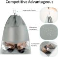 Pack of 12 - Travel Shoes Storage bag with clear window non-woven with PVC Bag. 