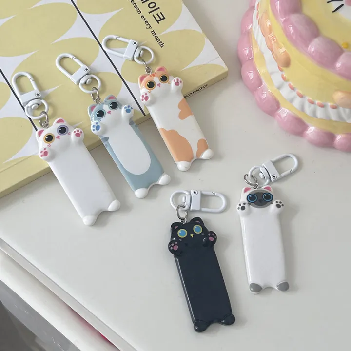 【Premium Quality】 1PC Cute Seeking A Hug Cat Keychains Kawaii Cartoon ...