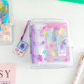 Panda Online Pvc Lovely Loose-leaf Album, Three-hole Photo Album, Girl Sticker Collection Book, Diy Hand Account Book, Small Card Collection Book. 