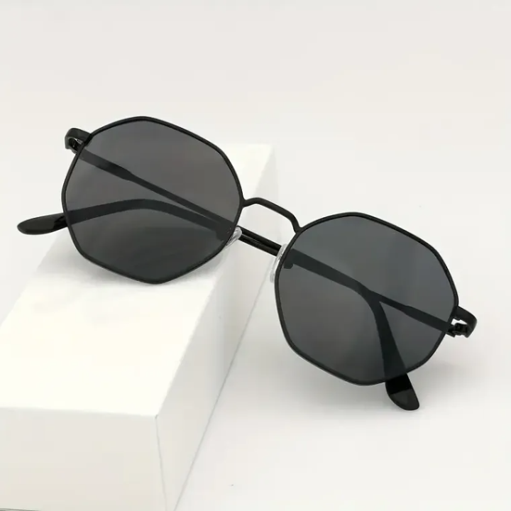 Eldorado%20Trendy%20Metal%20Frame%20Sunglasses/%20Retro%20Polygon%20Gradient%20Mirror%20Sunscreen%20Sunglasses%20-%20Image%204