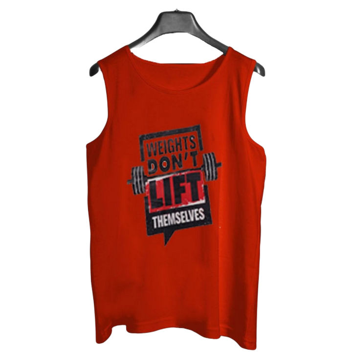 Red Sando tank top for Men Workout Tank top gym shirts for men