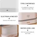 Flame Essential Oil Diffuser, 180ml Night Light, USB Ultrasonic Mist Upgrade 7 Colour Lights Aromatherapy Diffuser, Super Quiet Air Humidifier, Electric Aroma Diffuser, Waterless Auto-Off Suitable For Home Office Room, Bedroom, Automatic Closing, White, |. 