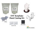 D.I.Y. Keepsake Hand Casting Kit for Couples/ D.I.Y. Art & Craft Kit. 