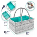 Baby Diaper Caddy Organizer, Foldable Storage Bag. 
