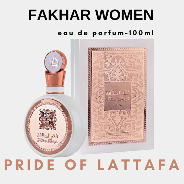 Fakhar Lattafa Women Rose Perfumes for women 100ml EDP