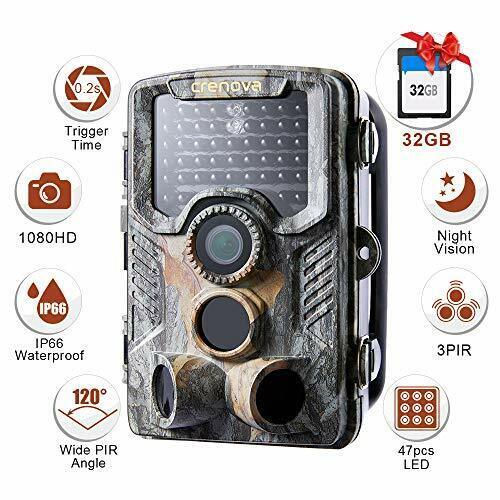 Crenova Trail Camera 4K Wildlife Camera 47 pcs 940nm IR A R1323 TRRAIIL