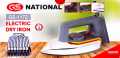 imported GS National Electric dry iron light weaght TravelLight Iron - Compact and Ultra-Light Ironing. 