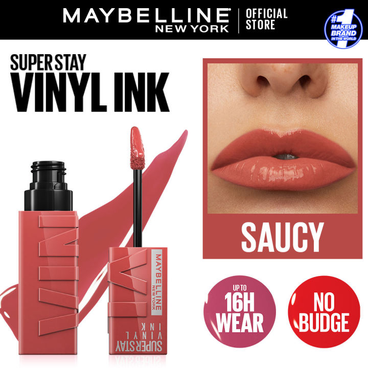 Maybelline New York - Superstay Vinyl Ink Lipstick Saucy