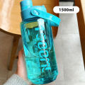 1500ml/2000ml/2500ml large-capacity plastic water cup outdoor men's and women's fitness sports belt handle summer explosion-proof space cup. 