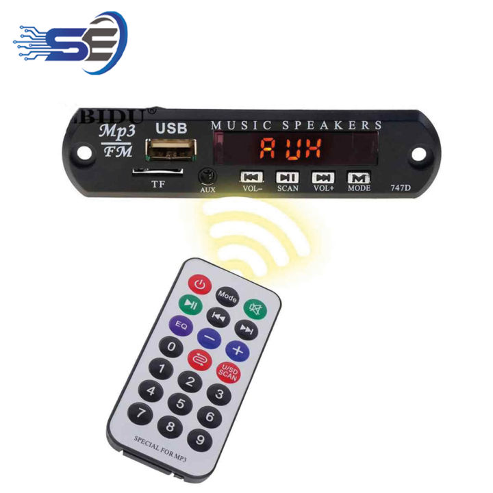 Bluetooth%20Mp3%20Player%20Kit%20for%20USB,%20BT,%20FM%20Radio,%20TF,%20AUX,%20Remote,%20Bluetooth%20Audio%20Circuit%20Module%20Amplifier%20Panel%20LED%205V%20Audio%20Module%20-%20Image%204
