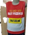 Summer Sale Kids Sandoz Shirt with Denim Shorts available in 2 bright colors Blue & Red for Kids age 1-4 Years, outfit sizes S-M-L. 