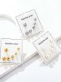 Minimalist Ball Earrings Set Stainless Steel Jewelry Accessory 2 3 Holds Lobe Piercing Stud Ear Rings for Men Women Girls Unisex. 
