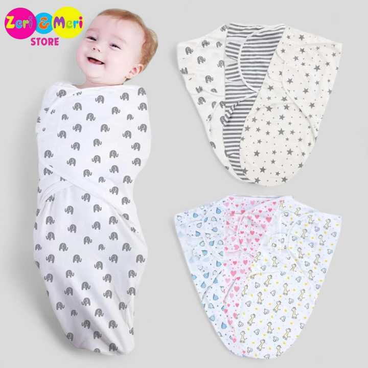 Zeri & Meri Store High Quality Super Soft Summer Newborn Baby Infant Swaddle Wrap Sheet 0-3 month(Random)