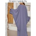 ZYSH FASHION Butterfly abaya kaftan style for girls & women paste color 54 inches kaftan abaya. 
