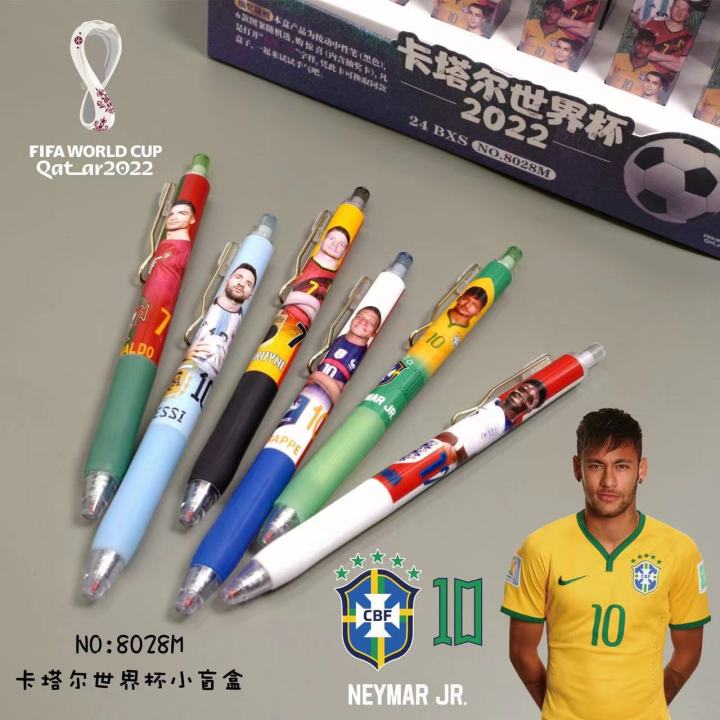 8028%20Qatar%20Football%20World%20Cup%20Small%20Blind%20Box%20Gel%20Pen%20Ronaldo%20Messi%200.5mm%20Black%20Press%20Water-based%20Pen%20-%20Image%204