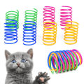 20pcs Durable Colorful Plastic Springs Cat Pet Toy Coil Spiral Springs. 