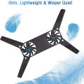 Laptop Cooling Pad,Dual Fan for Laptop Cooling,USB Folding Laptop Cooler Pad,book Fan for Students & Business Man. 