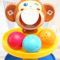 Huanger Baby Rolling Ball Bell Toys Pile Tower Puzzle toys Kids Rattles Ring 0months Child Newborn Educational & Learning. 