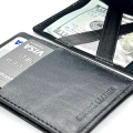 Leather Magic Money Clips Wallet Para Carteras Card & ID Holder Clamp Money Case With Elastic Band. 