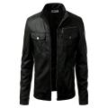 Men's Slim Fit Leather Jacket M65. 