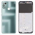 Infinix Hot 10 Play Middle Frame Housing with Power Volume Buttons & Camera Lens Complete Body Casing Replacement Hot 10 Play - Green. 