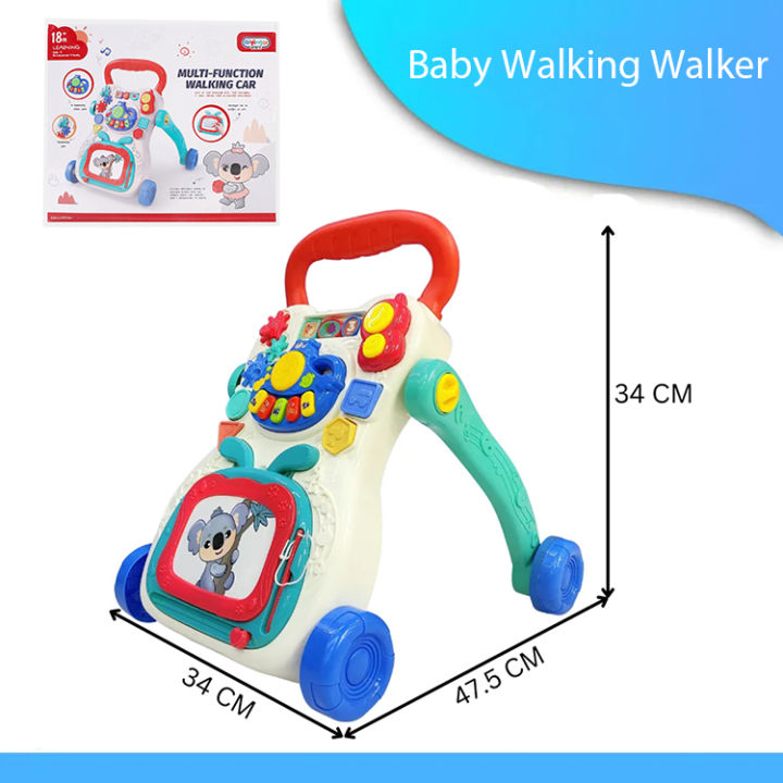 Multi Function Walking Car/  Baby Walker Baby Sit-to-Stand Learning Multi purpose Walker Toddler Toys/ Push and Pull Toy Learning Walking Toys For Baby Toddler Educational Purpose