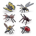 PinShang 12pcs Insect Action Figures Set Butterfly Spider Ladybird Mantis Scorpion Model Toys. 