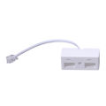 QUANBU RJ11 Plug to Dual UK BT Telephone Socket Convertor. 