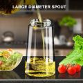 Oil Dispenser Bottle for Kitchen, 2 in 1 Olive Oil Sprayer and Oil Dispenser, Oil Spray Bottle 500ML/ 17OZ for Cooking, Kitchen, BBQ, Air Fryer, Salad, Baking. 