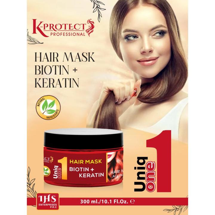 Uniq1 Biotin + Keratin Hair Treatment Mask (300ML)