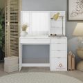 Dressing table with Mirror for girls boys, Bedroom Furniture Modern Design, Dresser. 