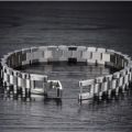 KHAABI Presenting Golden Stainless Steel Beautiful Charming Hand Chain Bracelet For Boys & Men. 