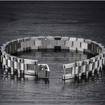KHAABI Presenting Golden Stainless Steel Beautiful Charming Hand Chain Bracelet For Boys & Men