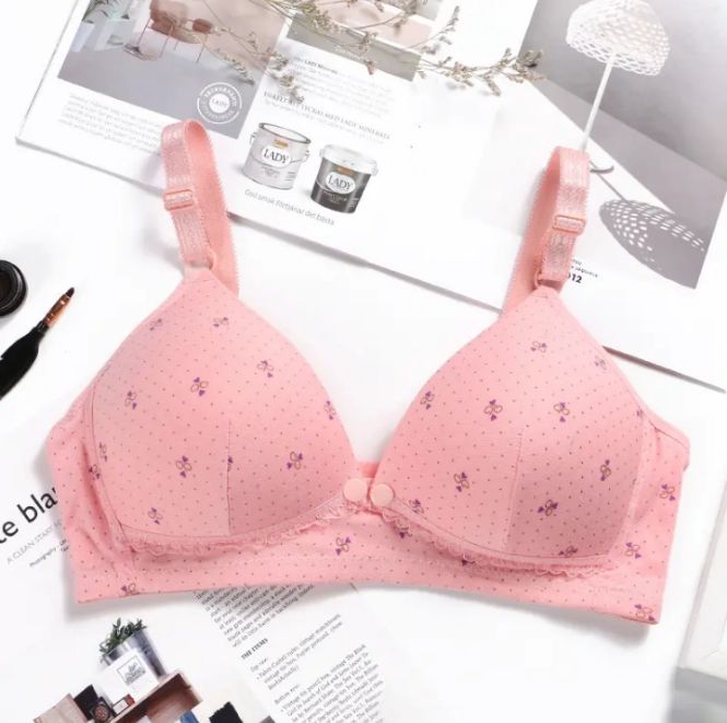 New Style Women Front Open Button Style Breastfeeding Bra Natural Cotton Bra For Women and Girls
