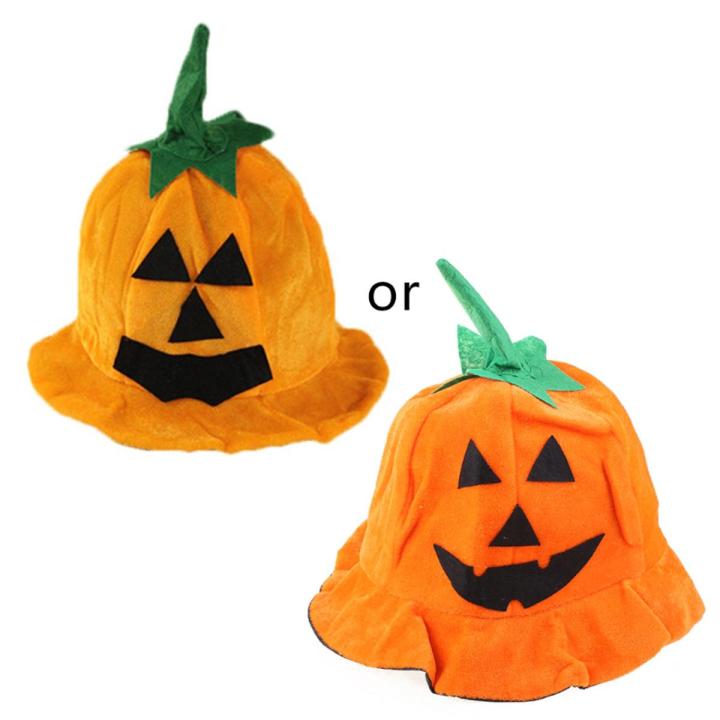 583B Halloween Pumpkin Hat Adults Kids Witch Hats for Halloween Theme Party Costume Cosplay Props Women Men Children Unisex Hats