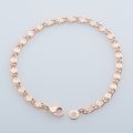 【beauty code】4MM Bracelet Men Rose Gold Color Snail Smart. 
