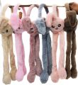 Kids Winter Earmuffs with Moving Rabbit Ear | Cute Plush Ear Warmer for Girls & Boys | Soft Woolen Windproof Ear Muff | Pneumatic Bunny Ear Cover | Warm Fashion Accessories for Kids & Women. 