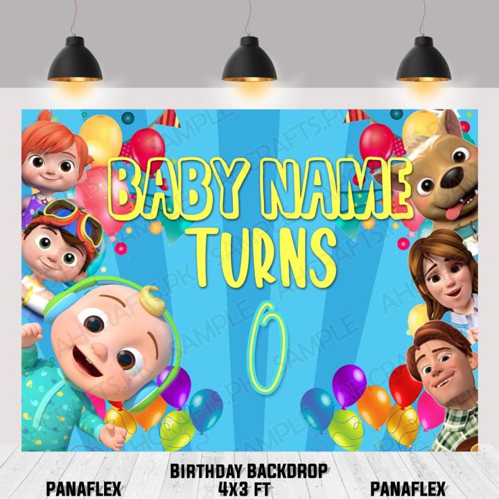 Birthday BACKDROP (Panaflex) COCOMELON