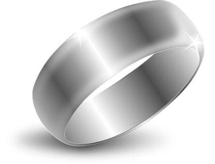 Silver Titanium Challa Plain Ring Limited addition