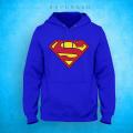 Superman Printed Hoodie Blue - Premium Quality, Stylish Hoodie For Fans Of The Superhero - Comfortable And Trendy. 