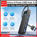 SpeedX Orico USB Hub 3.0 4 Ports - High Speed Data Transfer 3.0 - PAPW4A-U3. 