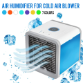 ENRAX CART MINI AC USB Mini Portable Air Conditioner Humidifier Purifier 7 Colors Light Desktop Air Cooling Fan Air Cooler Fan for Office Home. 