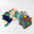 Cartoon Dinosaur Kids Earmuffs Hat Winter Warm Knitted Beanie Cap for Boy Girl Cute 3D Solid Color Toddler Ear Protection Caps. 