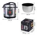 Dessini Electric Pressure Cooker 10 in 1 Multi-Function | 6 Liter Capacity | Best Quality Kitchen Appliance | Keep Warm Function | Fast Cooking | Easy to Use | Durable Design | 12 Months Warranty | Smart Cooker for Home Use - Daraz Pakistan. 