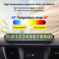 Luminous Car Temporary Parking Card Auto Parking Stickers Accessories Phone Number Hidden Stop Sign Card Plate Car Aromatherapy. 