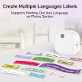 Sunfloweio Phomemo Label Maker P12 PRO w/ Tape 12mm Rechargeable Portable Bluetooth Inkless Printer Multiple Template Icon for Office Home. 
