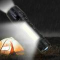 USB Rechargeable Flashlight T6 Tactical Mini 350 Lumens Portable Zoomable with 3 Light Modes. 