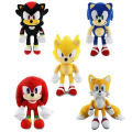 30cm High Quality Sonic Plush Toy s Tails Amy Rose Plush Doll Cute Soft Stuffed Plush Doll Birthday Gift for Children. 