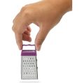 Techmanistan 4 Sided Mini Grater, Vegetables Grater, Peeler And Grater Tool, Stainless Steel Box Grater with Handle, Multifunctional Tiny Cheese Grater, Garlic Grater. 